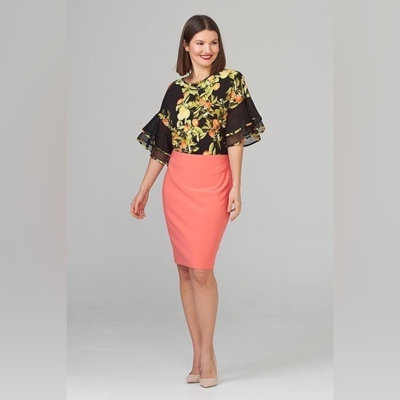 Joseph Ribkoff Black/Multi Top Blouse - Picture 6 of 16